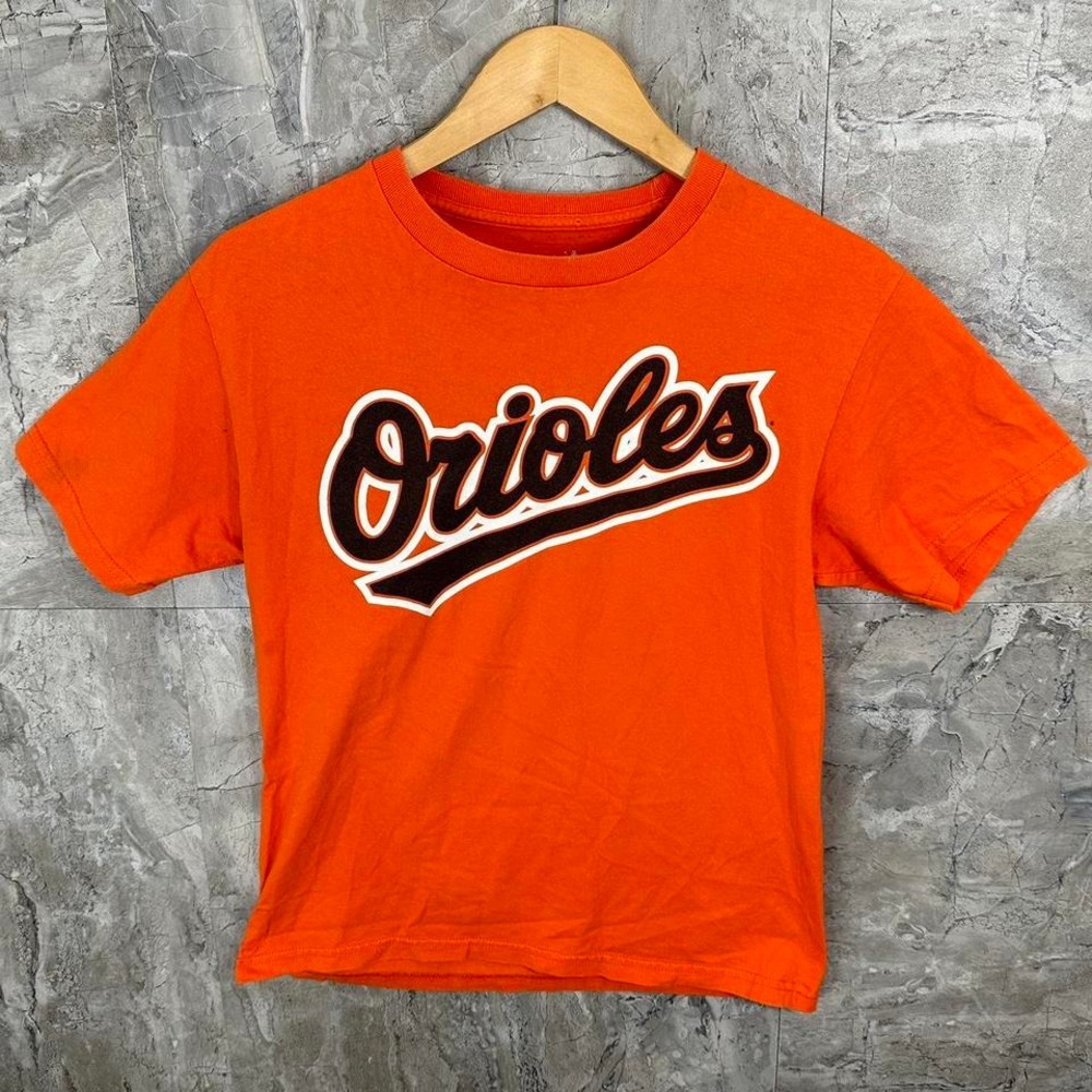 Orange and black Orioles baseball tee  Kids Large #Orioles‎ #MLB